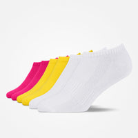 Sneaker Socken - Socken - Mix (Himbeere/Gelb/Weiß)