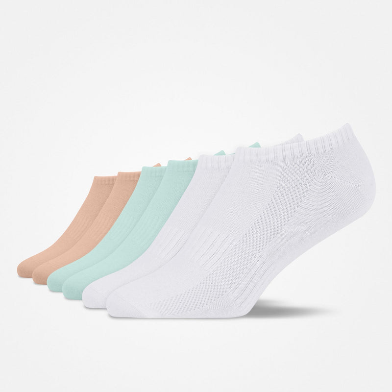 Sneaker Socken - Socken - Mix (Rosa/Hellblau/Weiß)