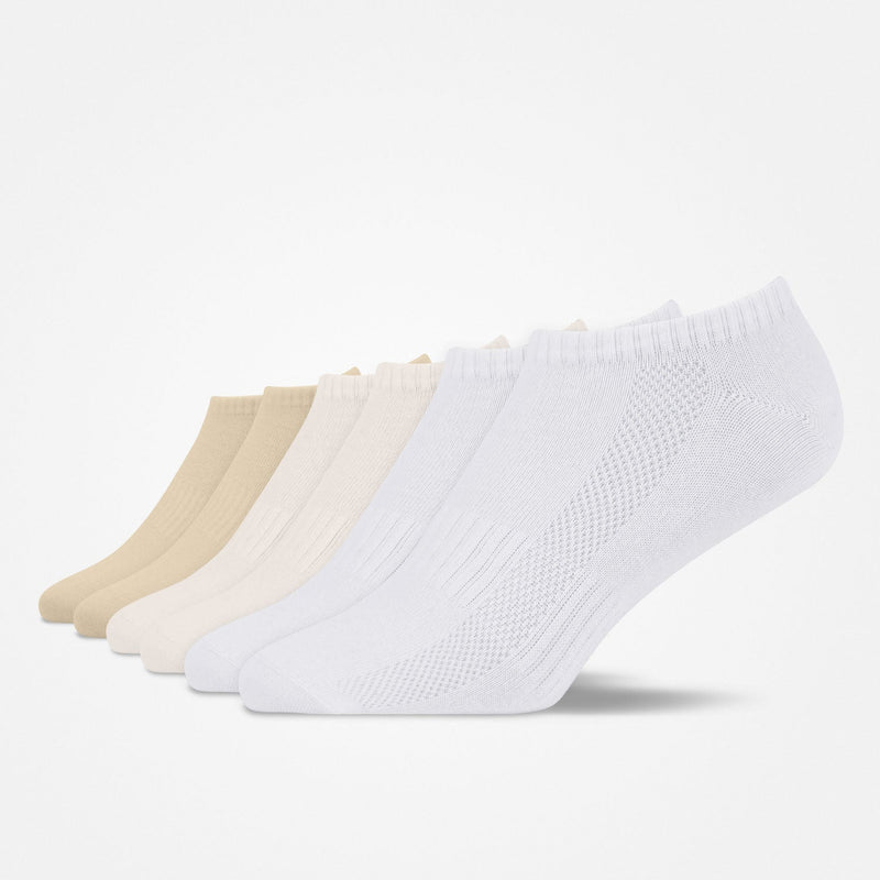 Sneaker Socken - Socken - Mix (Hellbraun/Creme/Weiß)