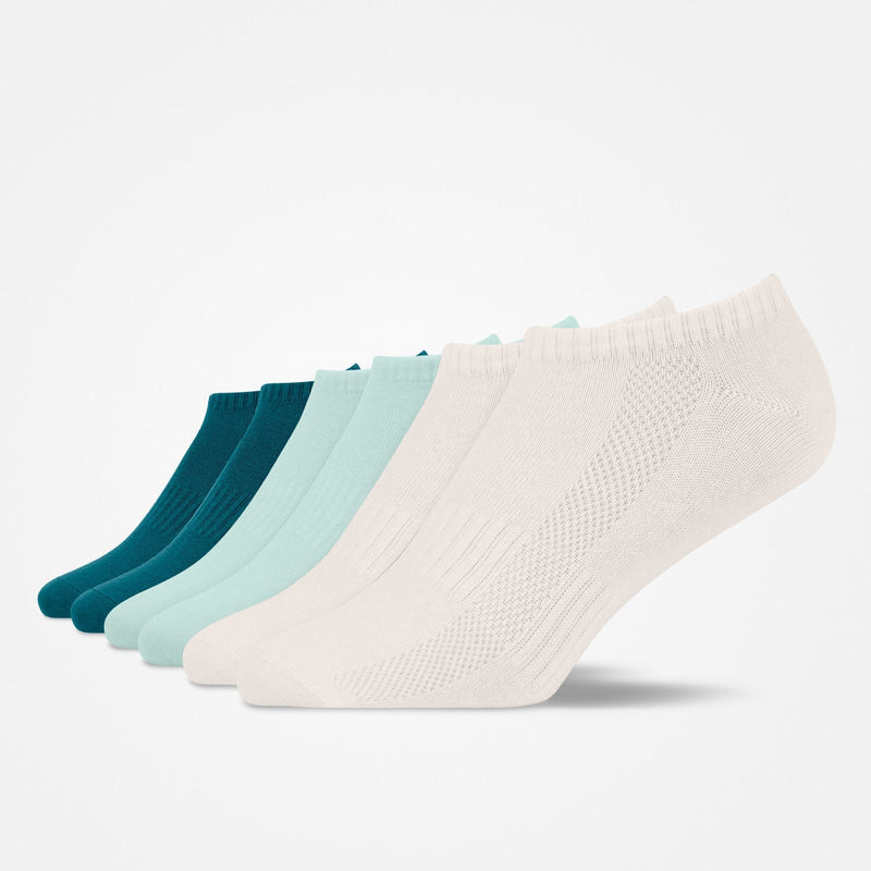 Sneaker Socken - Socken - Mix (Türkis/Hellblau/Creme)