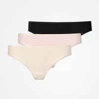 Brazilian Slips - Unterhosen - Mix (Hellbeige/Rose/Schwarz)