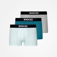 Modal Boxershorts - Unterhosen - Mix (Türkis/Hellblau/Hellgrau)