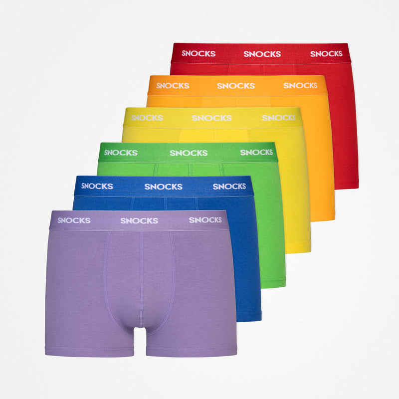 Boxershorts mit farbigem Bund - Unterhosen - Mix (Bunt)