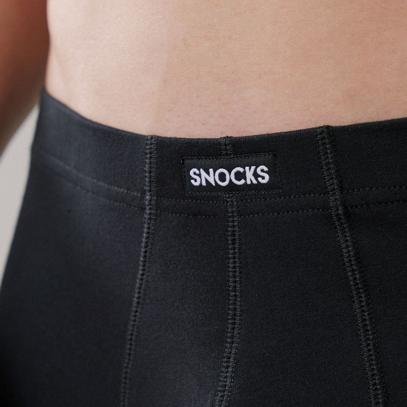 Retro Boxershorts - Unterhosen - Gewebtes SNOCKS Logo