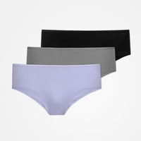 Hipster Panties - Unterhosen - Mix (Lila/Grün/Schwarz)