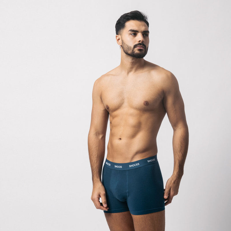 Boxershorts mit farbigem Bund - Unterhosen - Perfekte Passform