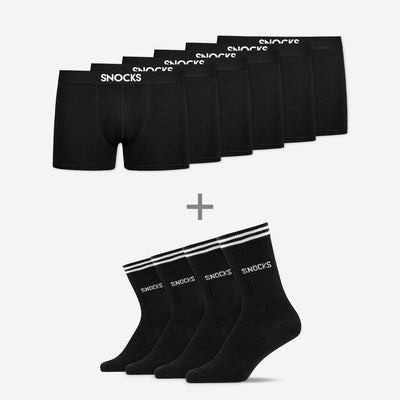 Retro Bundle - Boxershorts - Hohe Sportsocken mit Streifen