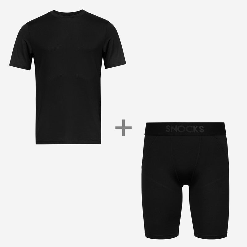 Fitness Bundle - Trainingsshirt Herren - Sport-Tights Herren