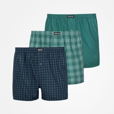 American Boxershorts - Unterhosen - Mix (Grüne Muster)