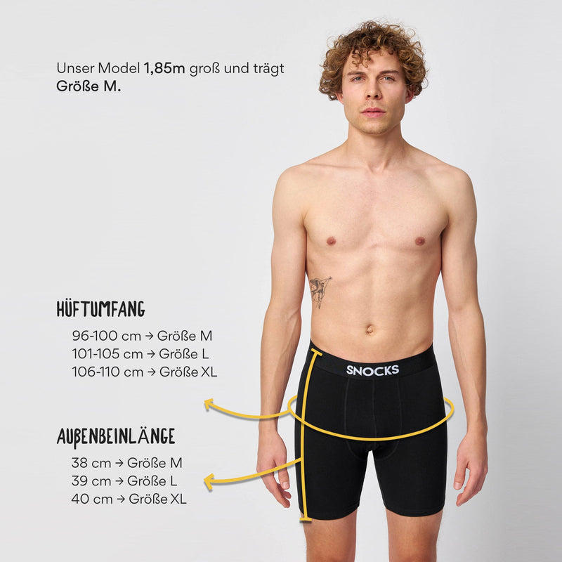 Boxershorts mit längerem Bein - Unterhosen - Passform